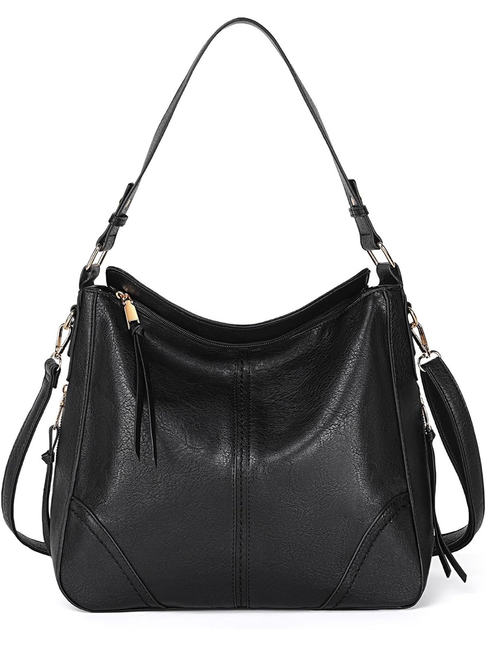 Classic Black Large Tote Bag